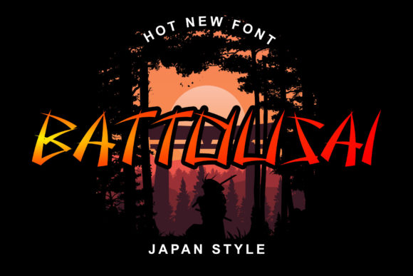 Battousai Font for Handmade Creations