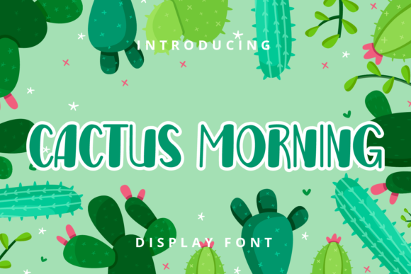 Cactus Morning: A Playful Display Font for Web Design