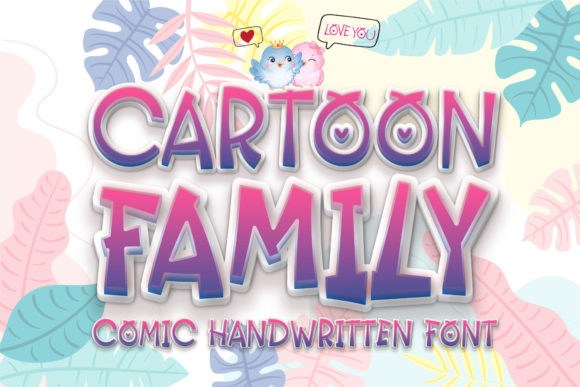 Cartoon Family Font for Business Branding