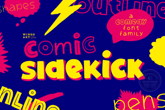 Comic Sidekick: A Playful Font for Digital Branding