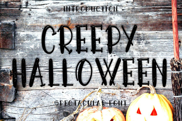Creepy Halloween Font for Handmade Creations