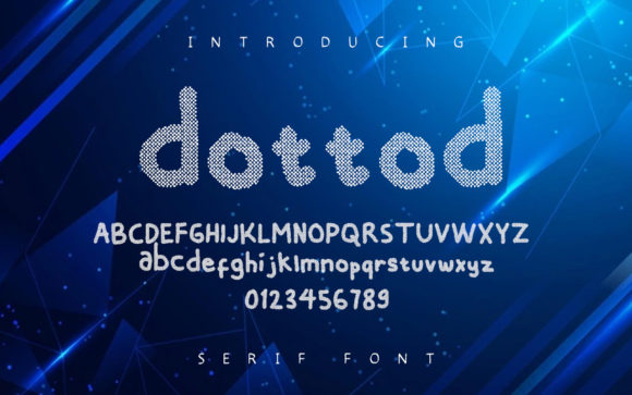 Dottod: A Unique Display Font for Editorial Creativity
