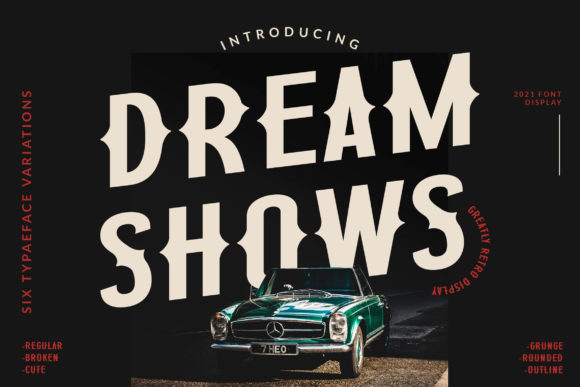Dream Shows Font for Editorial Design