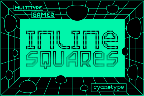 Gamer Inline Squares: A Pixelated Font for Modern Editorial Design