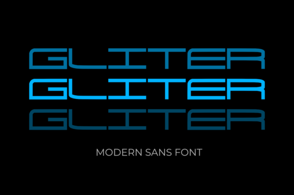 Gliter: A Modern Display Font for Smart Branding