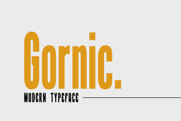 Gornic: A Bold Display Font for Web Design