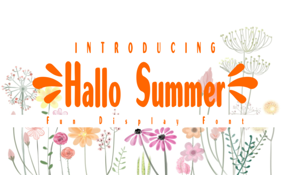 Hallo Summer: A Playful Font for Bright Branding