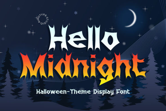 Hello Midnight: A Dramatic Display Font for Editorial Design