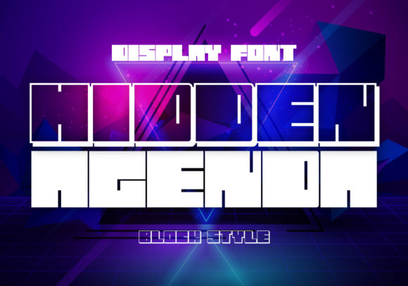 Hidden Agenda: A Thick-Lettered Display Font for Bold Branding