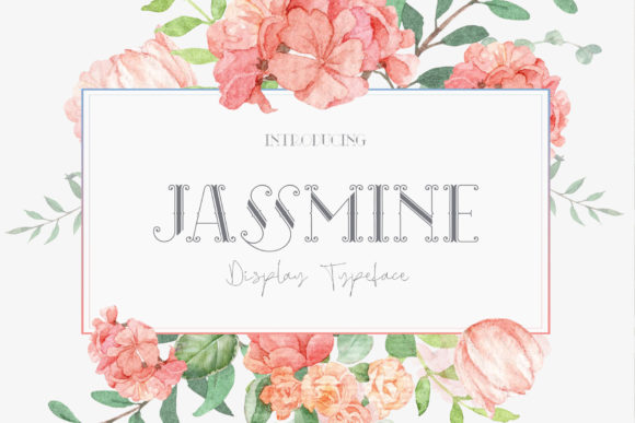 Jassmine: A Delicate Display Font for Handmade Creations