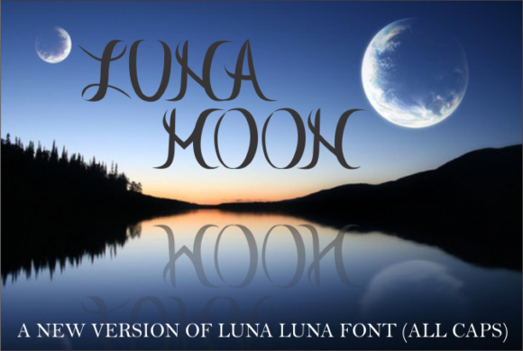 Luna Moon: A Chic Font for Small Business Branding