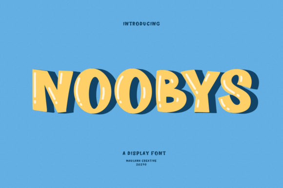 Noobys Font for Handmade Creations