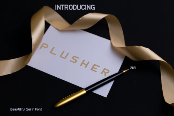 Plusher: A Minimal Display Font for Handmade Creations