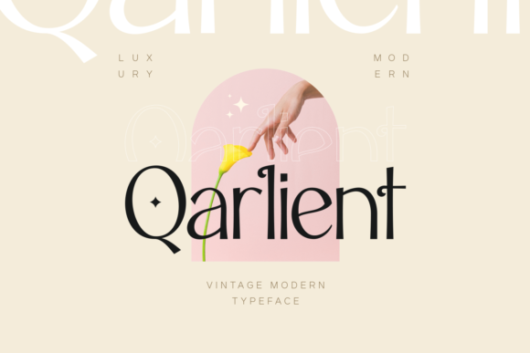 Qarlient: A Delicate Display Font for Web Design