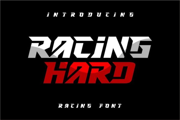 Racing Hard: A Bold Font for Handmade Creations