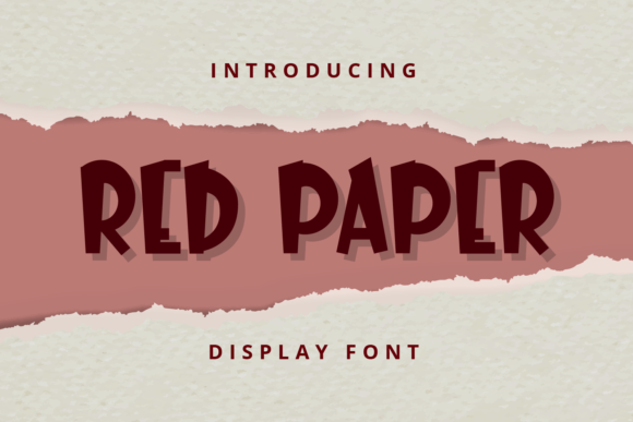 Red Paper Font for Branding That Feels Fresh and Friendly