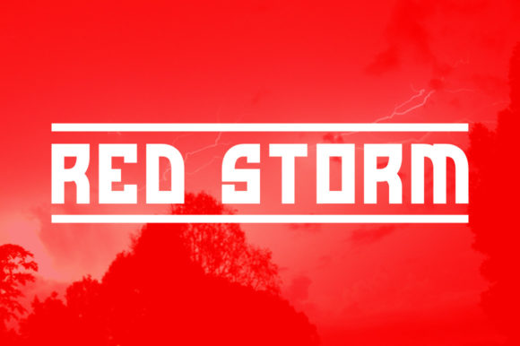 Red Storm: A Bold Display Font for Handmade Creations