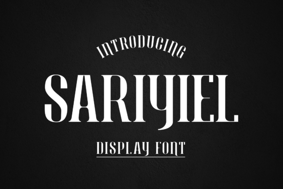 Sariyiel: A Bold Display Font for Handmade Creations