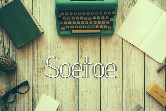 Soetoe: A Modern Display Font for Editorial Projects